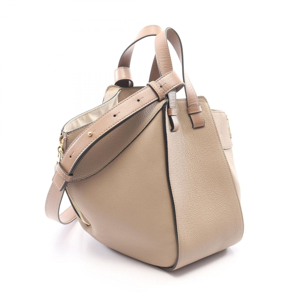 Loewe Handbag Hammock Bag Small 2-Way Beige Brown Leather — view 2