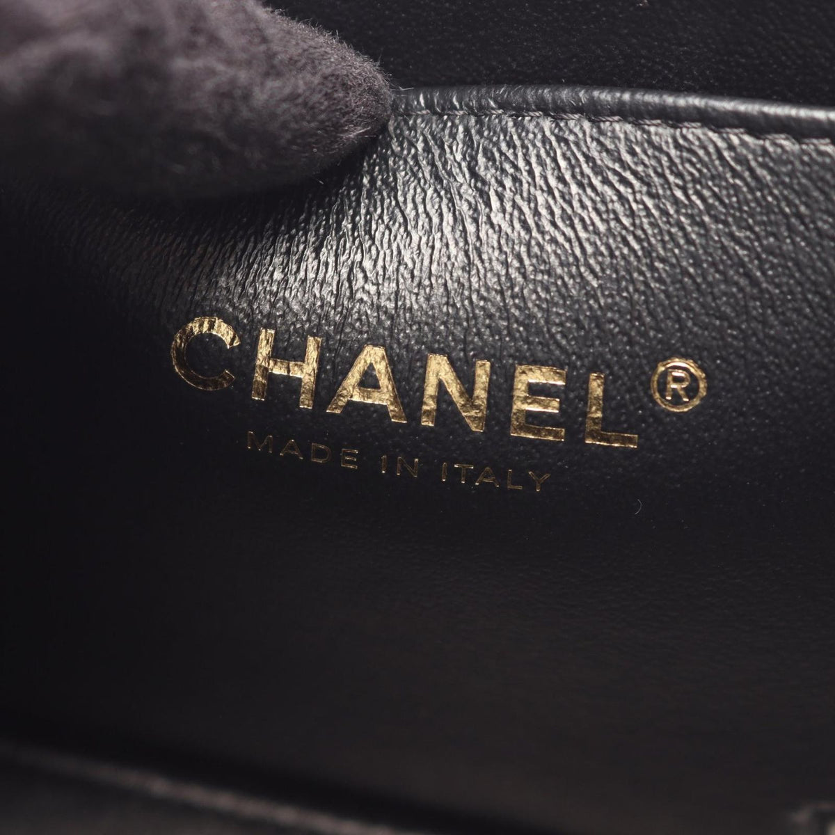 Chanel Shoulder Bag Quilted Vanity Black Caviar Leather 2-Way Chain — view 4