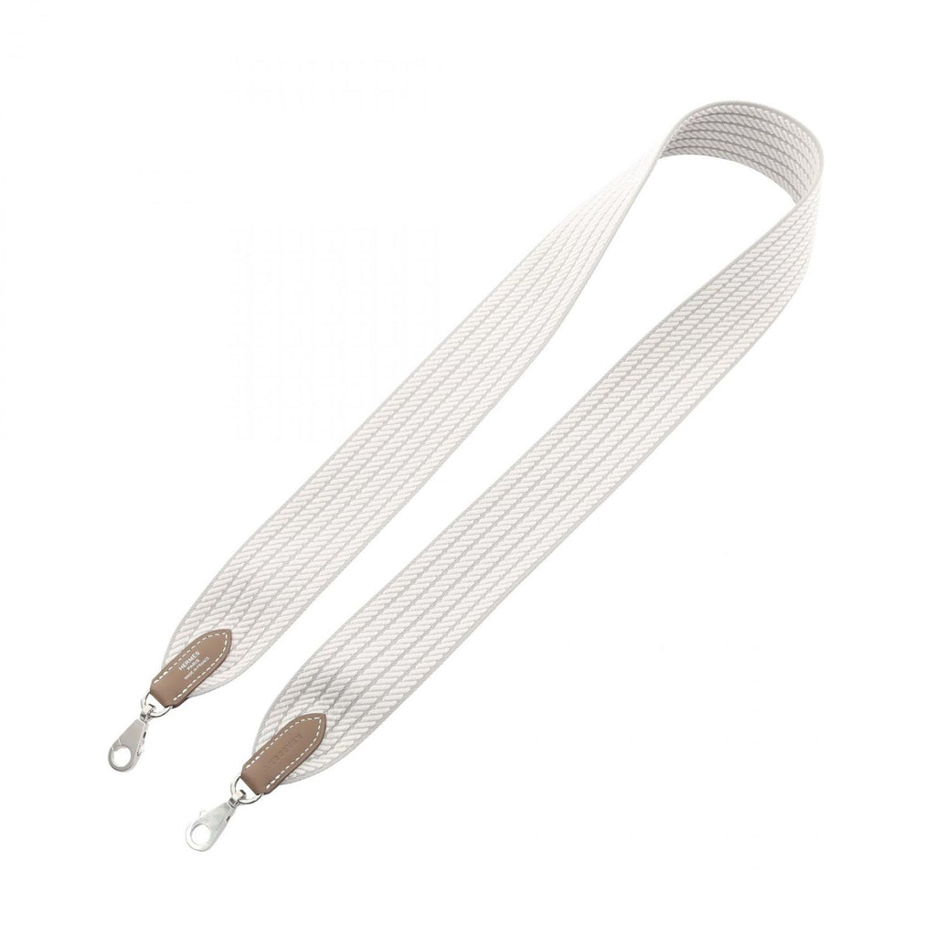 Hermes Shoulder Strap Bandouliere Sangle Cordage 50 Gripere Etoupe Canvas — view 2