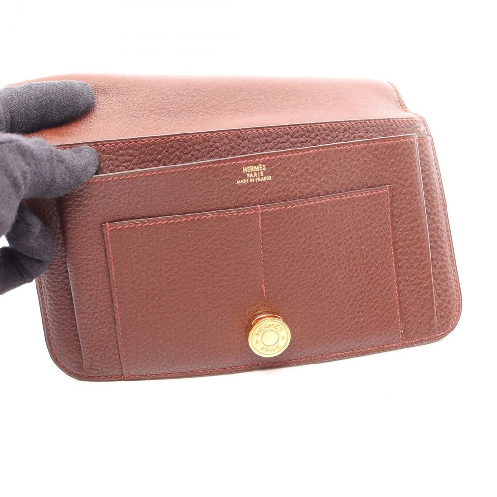 Hermes Bifold Wallet Dogon GM Duo Brown Fonce — view 7