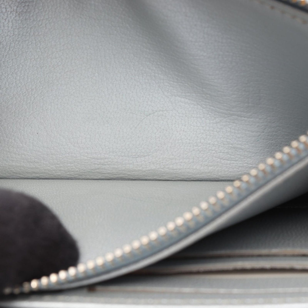 Louis Vuitton Round Wallet Zippy Blue — view 7