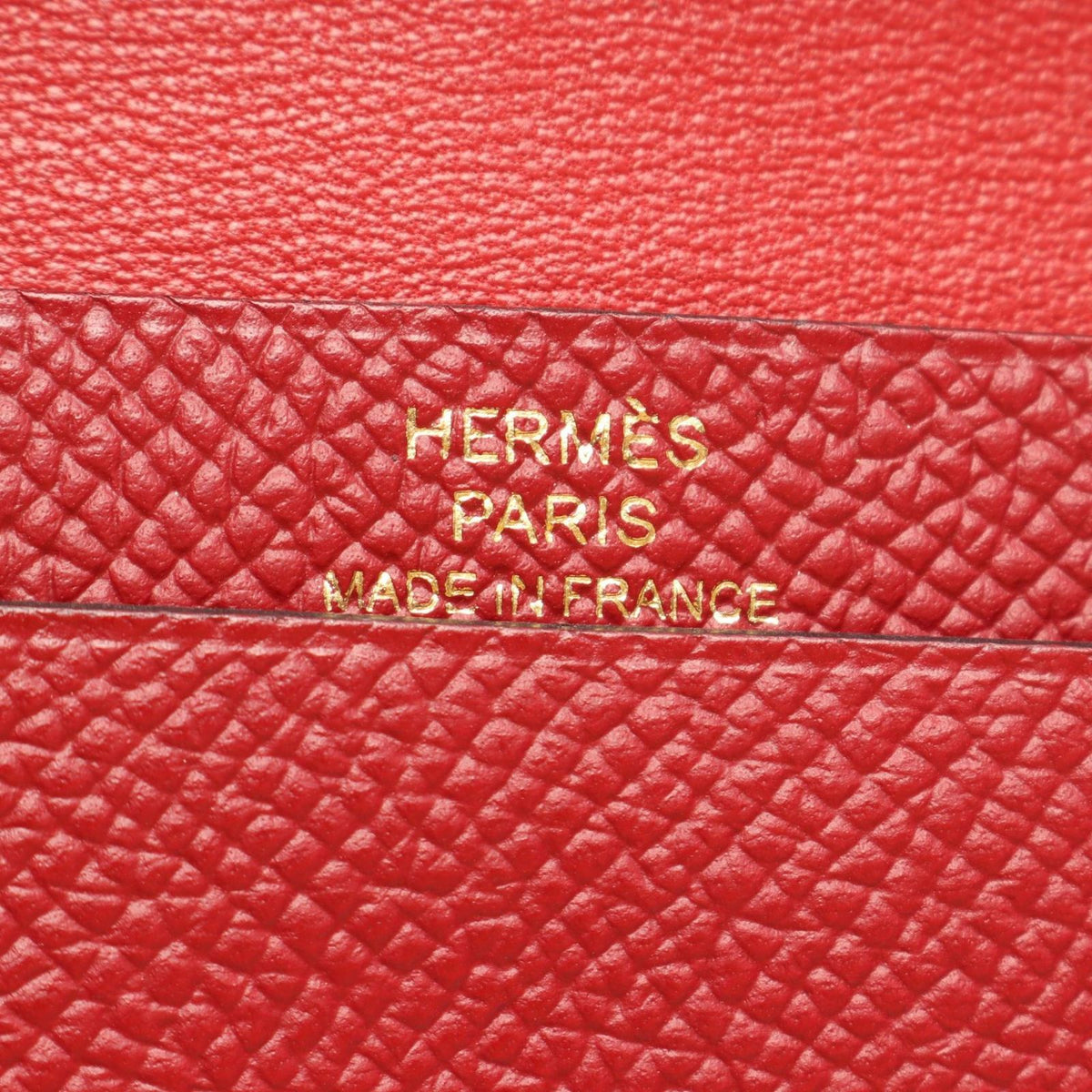 Hermes Card Case Bearn Mini Rouge Grenat — view 5