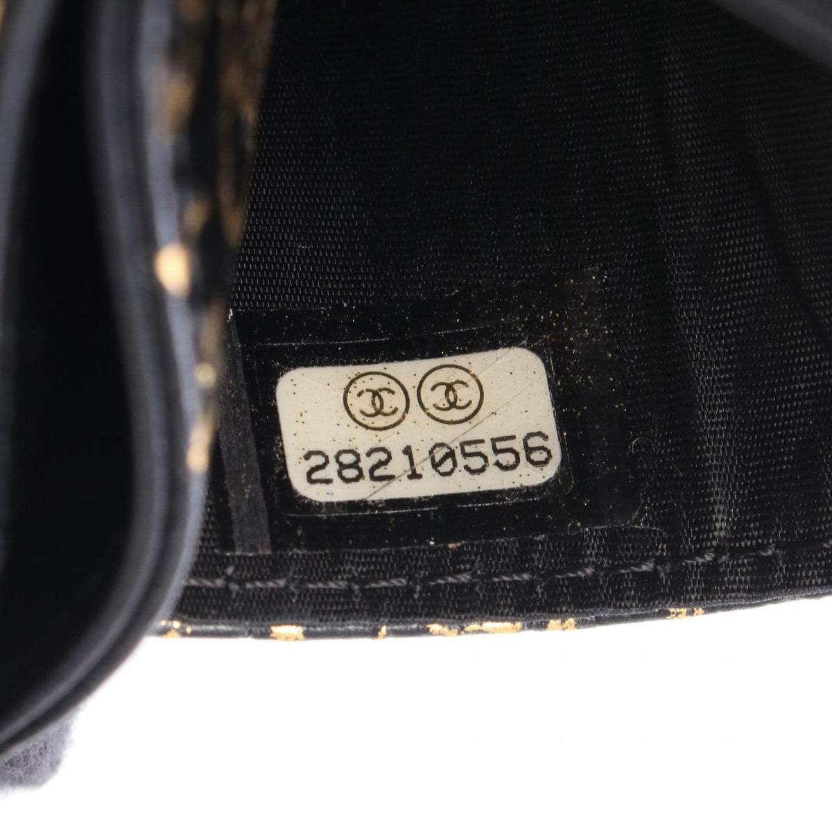 Chanel Card Case 2.55 Graffiti Black Leather — view 5
