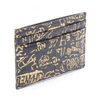 Chanel Card Case 2.55 Graffiti Black Leather — view 2