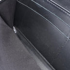 Chanel Round Wallet Quilted Lame Black Caviar Leather — view 8
