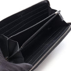Chanel Round Wallet Quilted Lame Black Caviar Leather — view 3