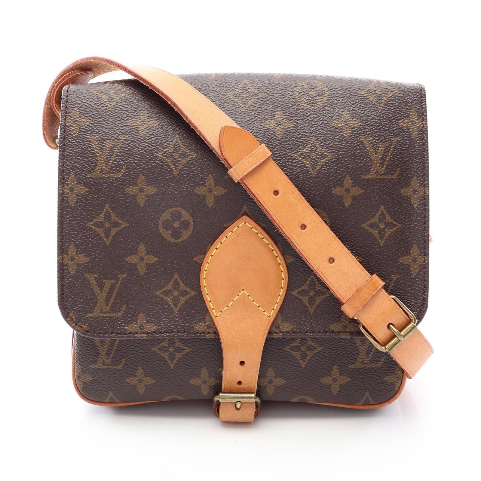 Louis Vuitton Shoulder Bag Cartouchiere MM Leather