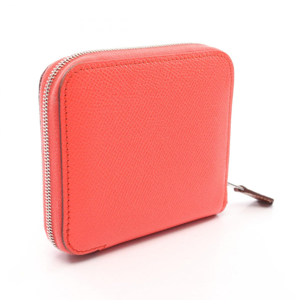 Hermes Round Wallet Azap Silk in Compact Rose Texas Calfskin — view 2