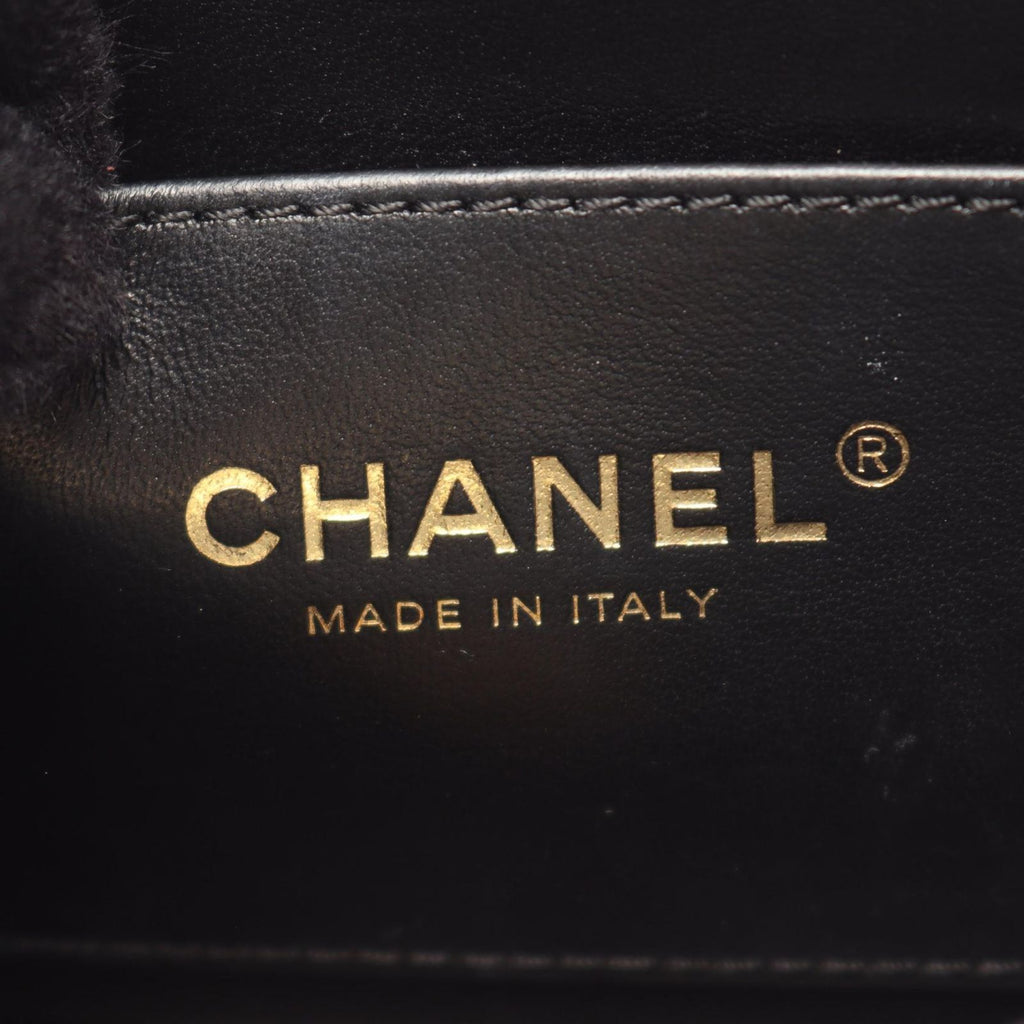 Chanel Shoulder Bag Mini Flap Quilted Black Leather — view 4