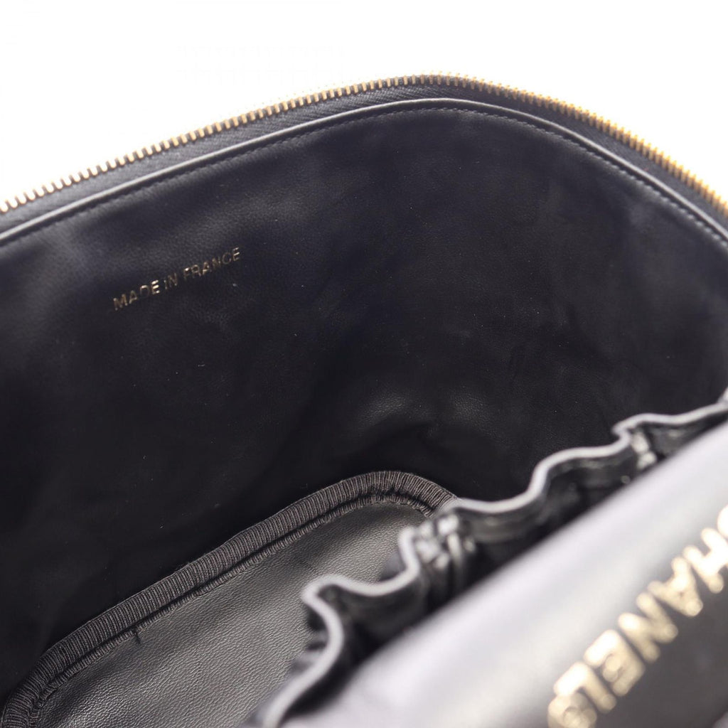 Chanel Handbag CC Logo Black Caviar Leather CC Vertical Vanity — view 8
