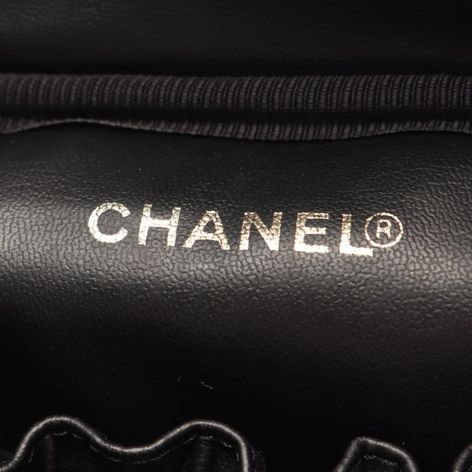 Chanel Handbag CC Logo Black Caviar Leather CC Vertical Vanity — view 4