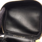 Chanel Handbag CC Logo Black Caviar Leather CC Vertical Vanity — view 6