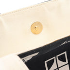 Chanel Tote Bag Window Line Black White Canvas Windows Mademoiselle — view 7