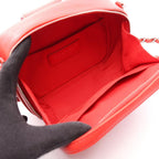 Chanel Shoulder Bag Quilted Half Here Red Leather — view 3