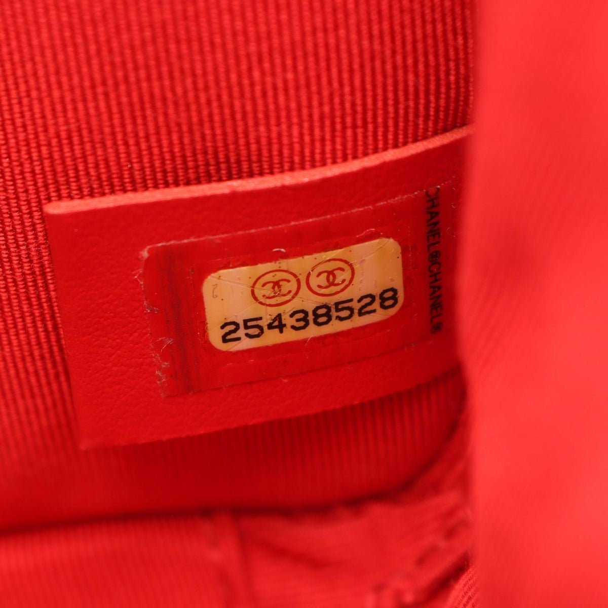Chanel Shoulder Bag Quilted Half Here Red Leather — view 5