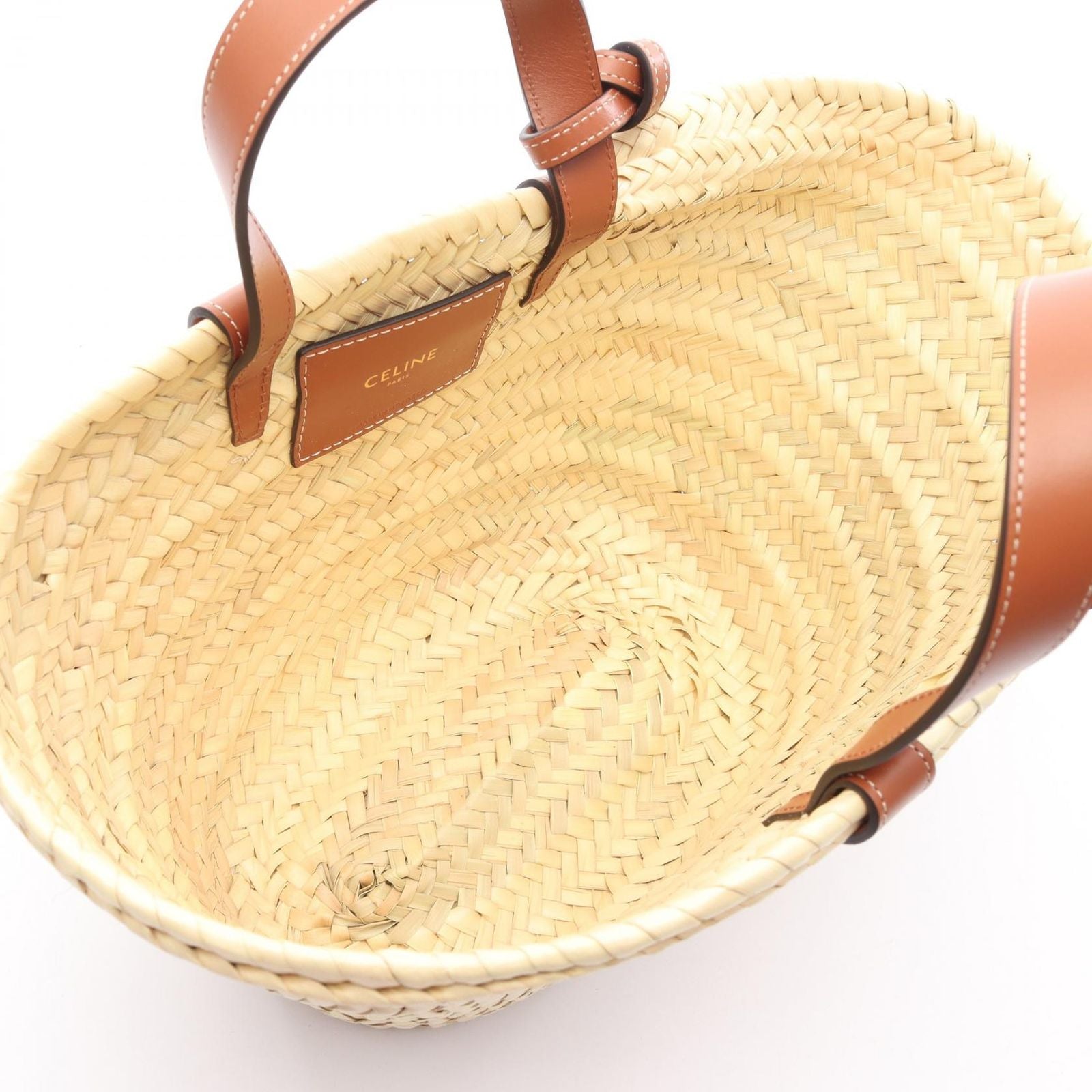 Celine Shoulder Bag Teen Triomphe Classic Panier Leather — view 3