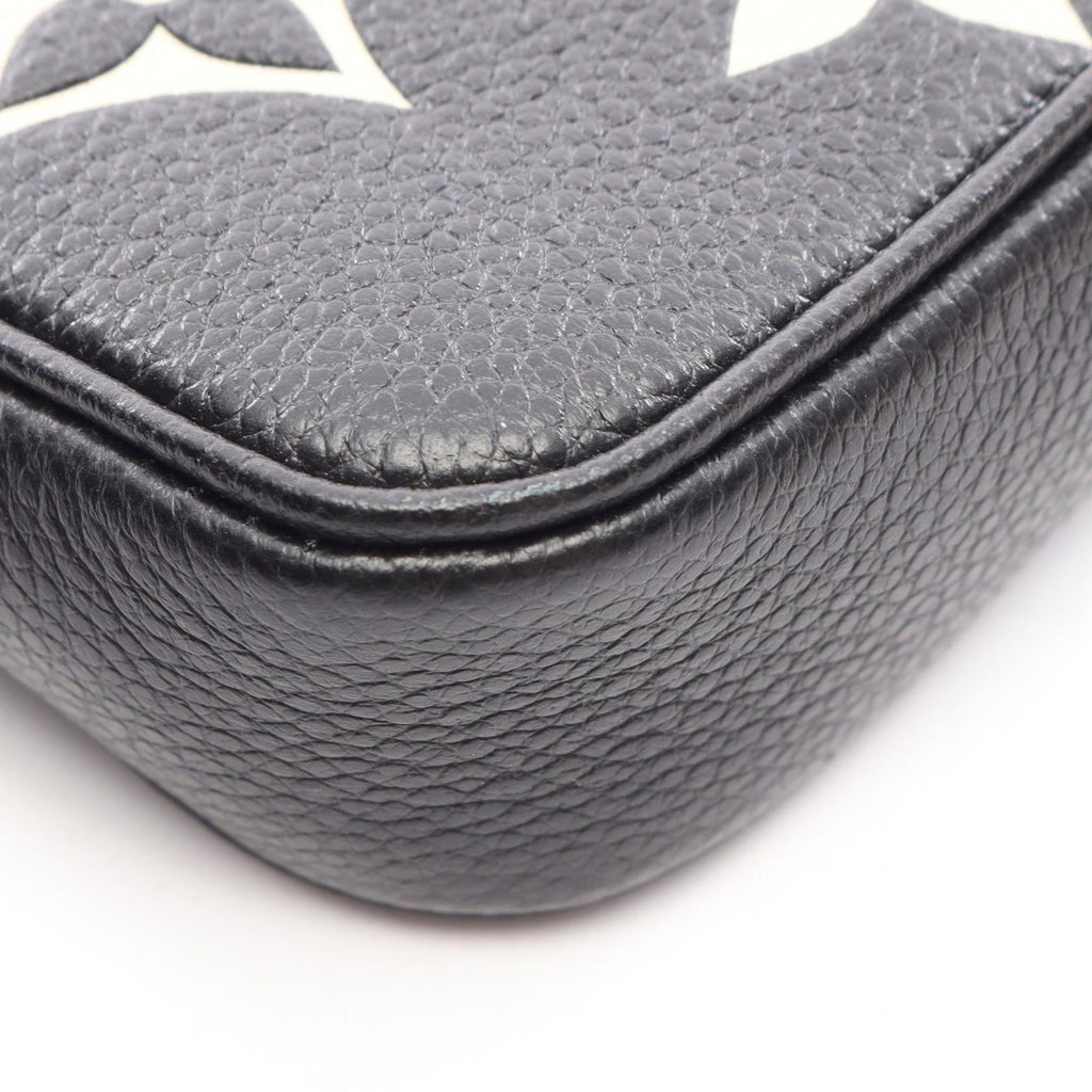 Louis Vuitton Handbag Mini Pochette Accessoires Bicolor Monogram Empreinte Black Beige — view 5