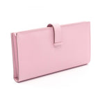 Hermes Bifold Wallet Bearn Soufflet Mauve Sylvestre — view 2