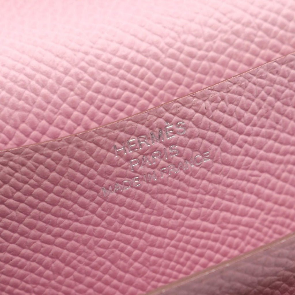 Hermes Bifold Wallet Bearn Soufflet Mauve Sylvestre — view 4