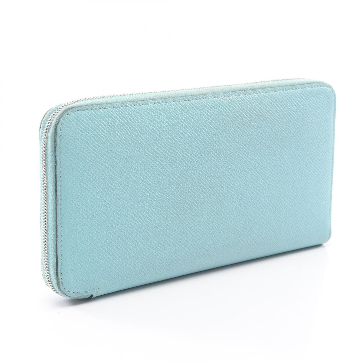Hermes Round Wallet Azap Long Silk in Blue Atoll — view 2