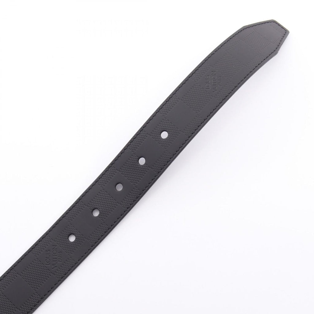 Louis Vuitton Belt Boston Damier Infini Onyx Silver Reversible Leather — view 3