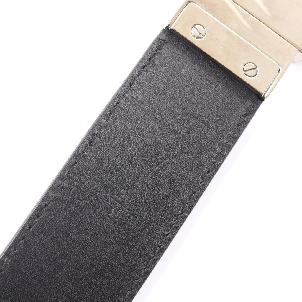 Louis Vuitton Belt Boston Damier Infini Onyx Silver Reversible Leather — view 4