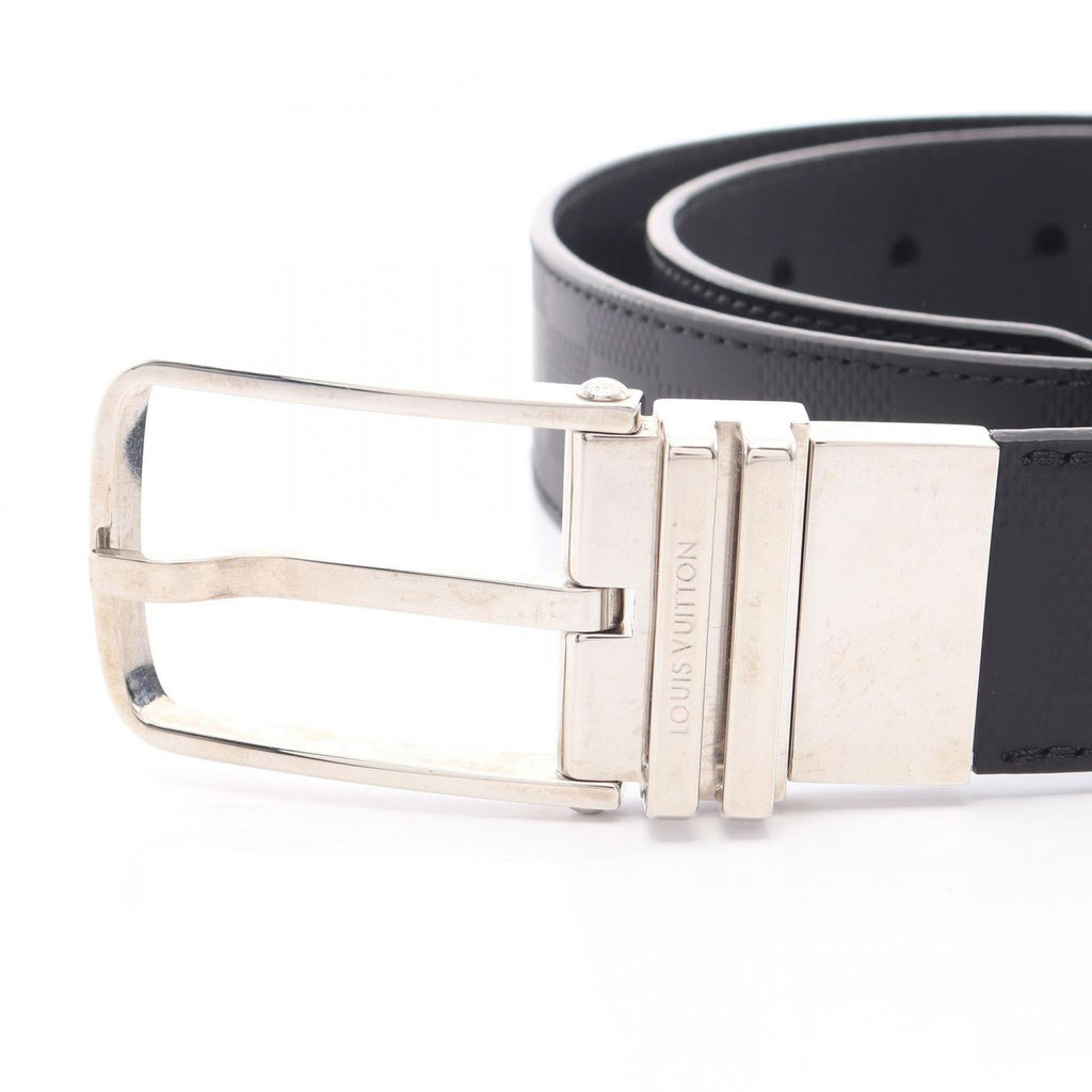 Louis Vuitton Belt Boston Damier Infini Onyx Silver Reversible Leather — view 2
