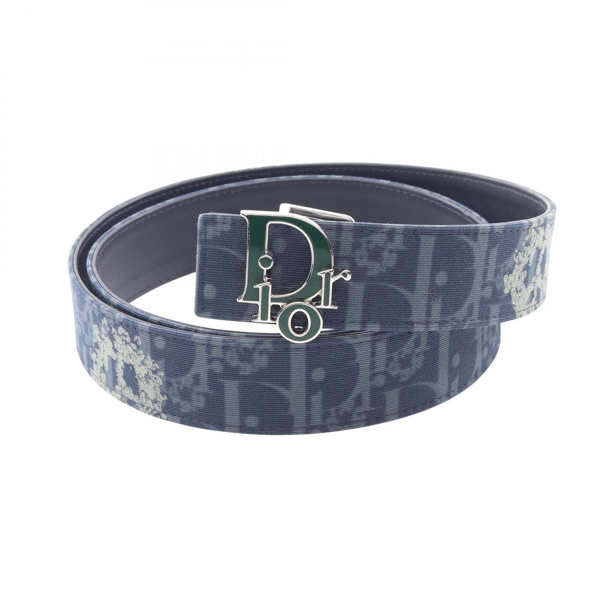 Dior Belt Denim Tears Silver Reversible Canvas