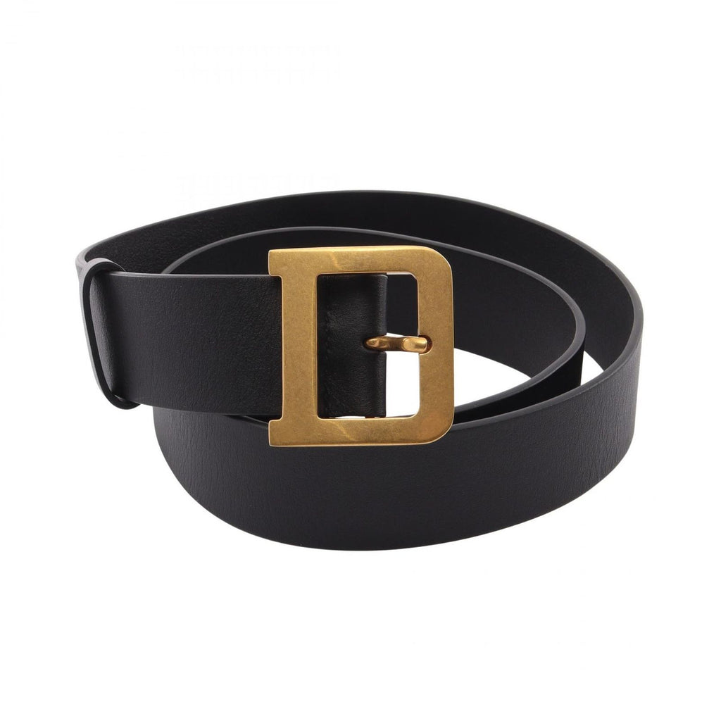 Dior Belt D Buckle Gold Leather