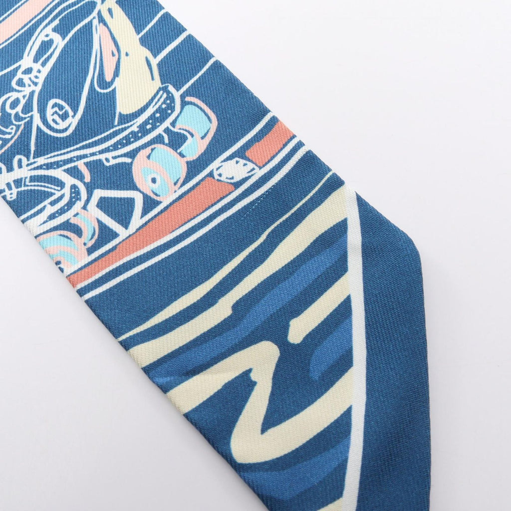 Hermes Scarf Twilly Rayures D'ete Ribbon Silk — view 6