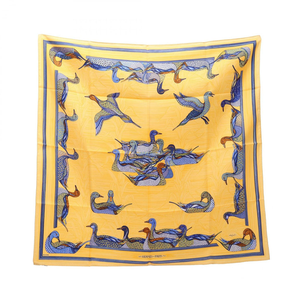 Hermes Scarf Carre 90 la Mare Aux Canards Silk