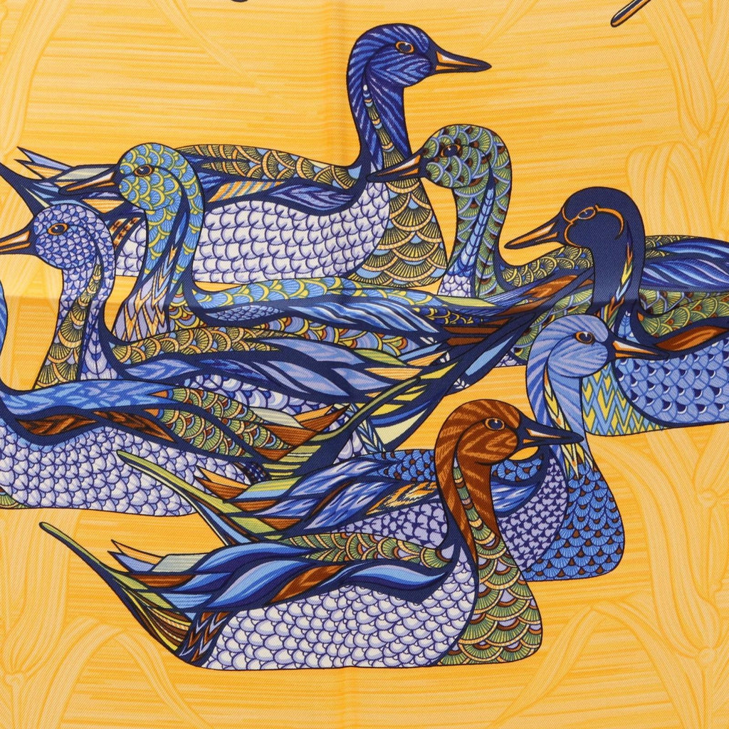 Hermes Scarf Carre 90 la Mare Aux Canards Silk — view 4