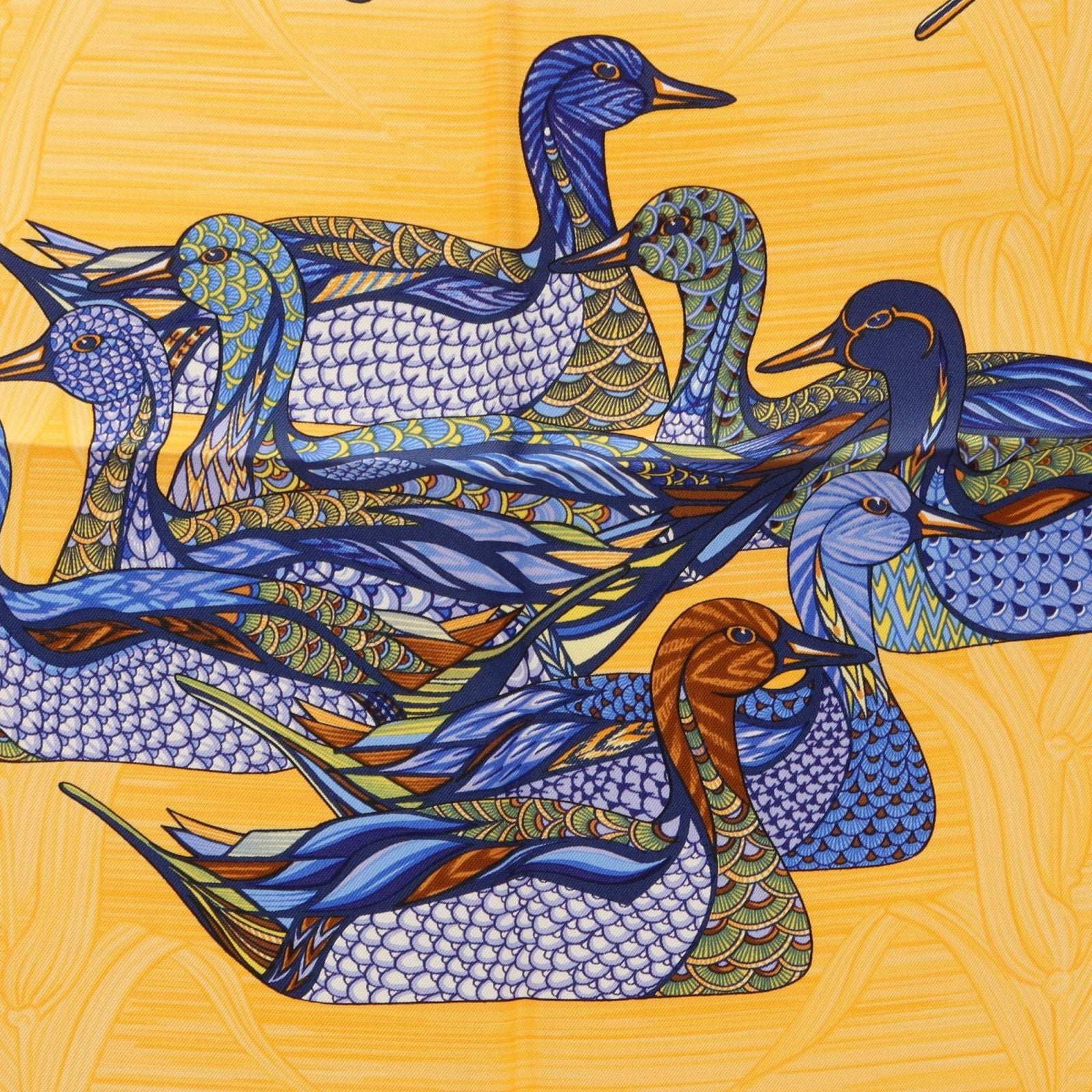 Hermes Scarf Carre 90 la Mare Aux Canards Silk — view 4