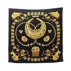 Hermes Scarf Carre 90 les Cavaliers D'or Silk