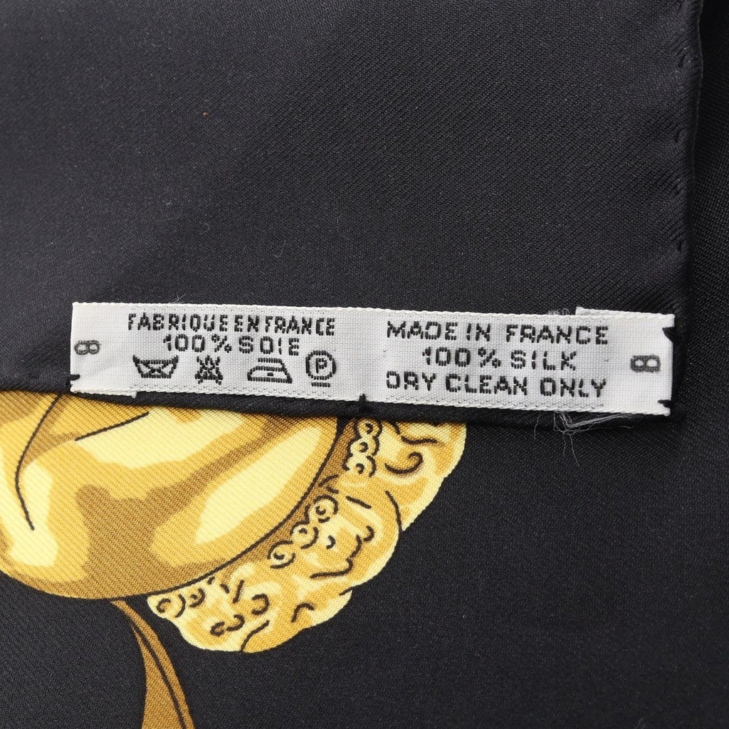 Hermes Scarf Carre 90 les Cavaliers D'or Silk — view 3