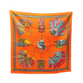 Hermes Scarf Carre 90 Cuirs du Desert Silk