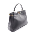Fendi Handbag Peekaboo Regular 2-Way Black Leather — view 2