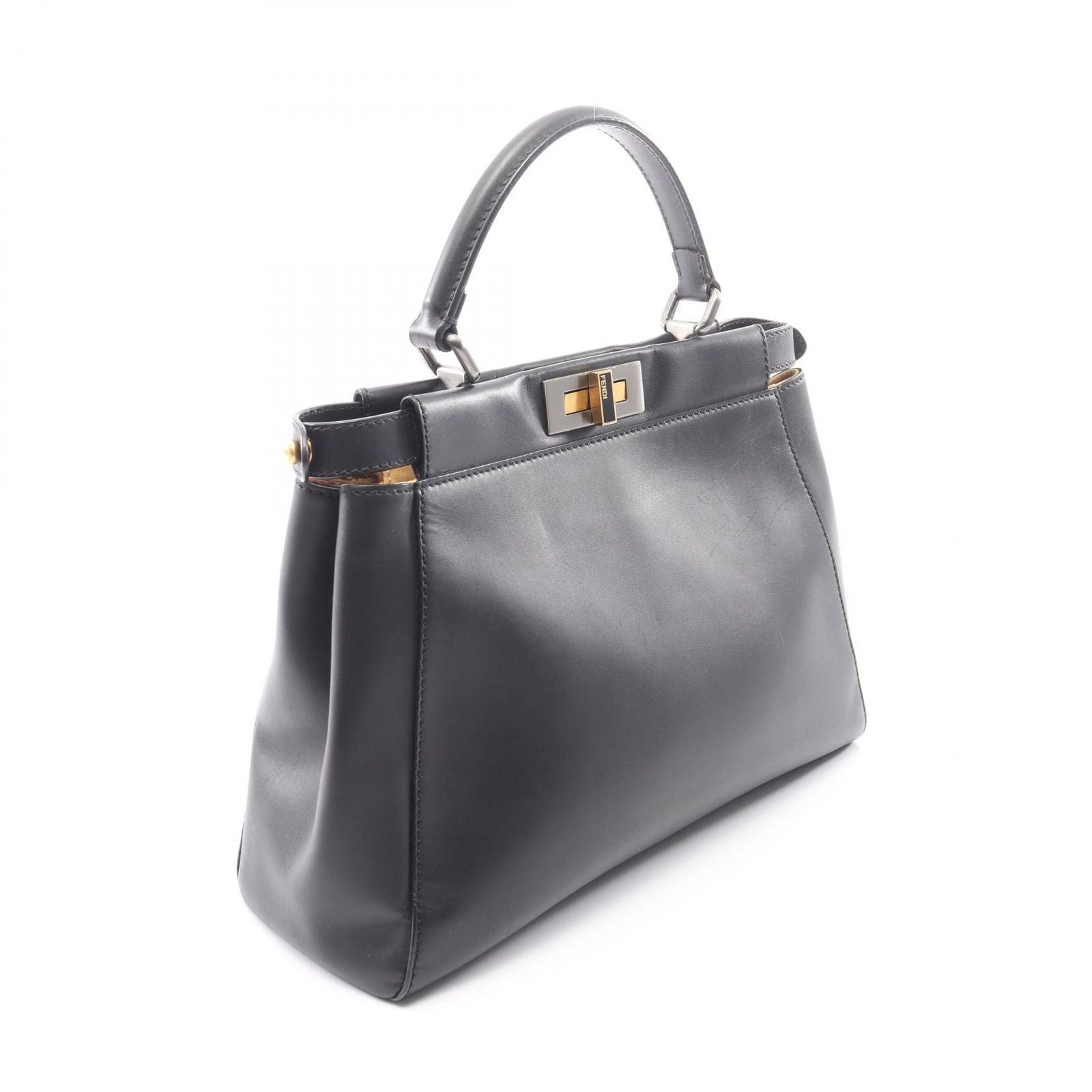 Fendi Handbag Peekaboo Regular 2-Way Black Leather — view 2