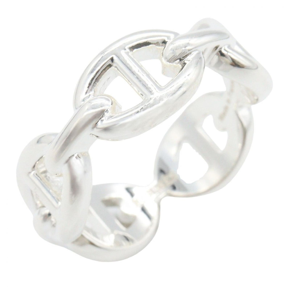 Hermes Ring Chaine D'Ancre PM 925 Sterling Silver