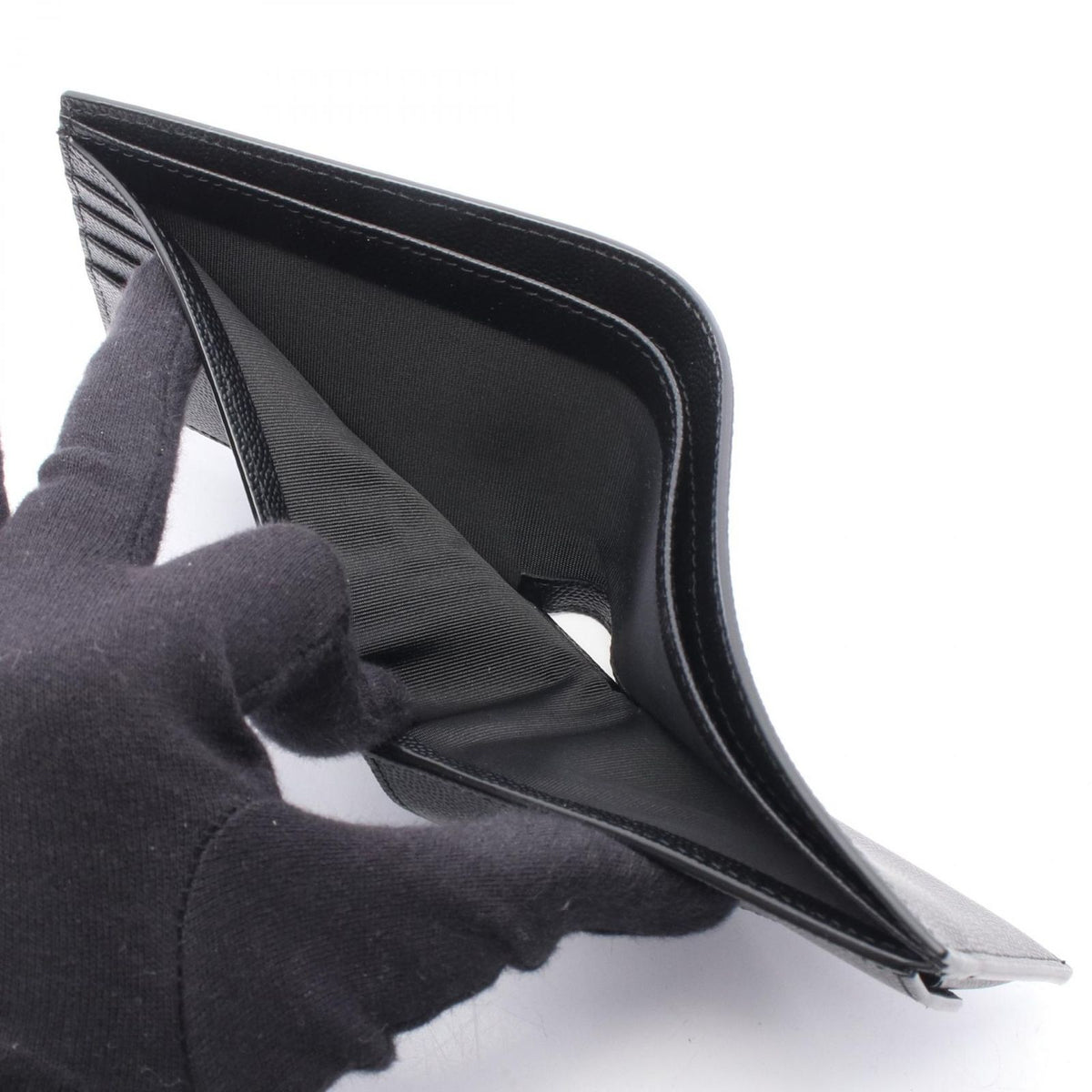 Saint Laurent Paris Bifold Wallet East West Leather — view 6