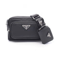 Prada Shoulder Bag Tessuto Nylon Saffiano Leather