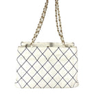Chanel Shoulder Bag CC Logo Leather White — view 2