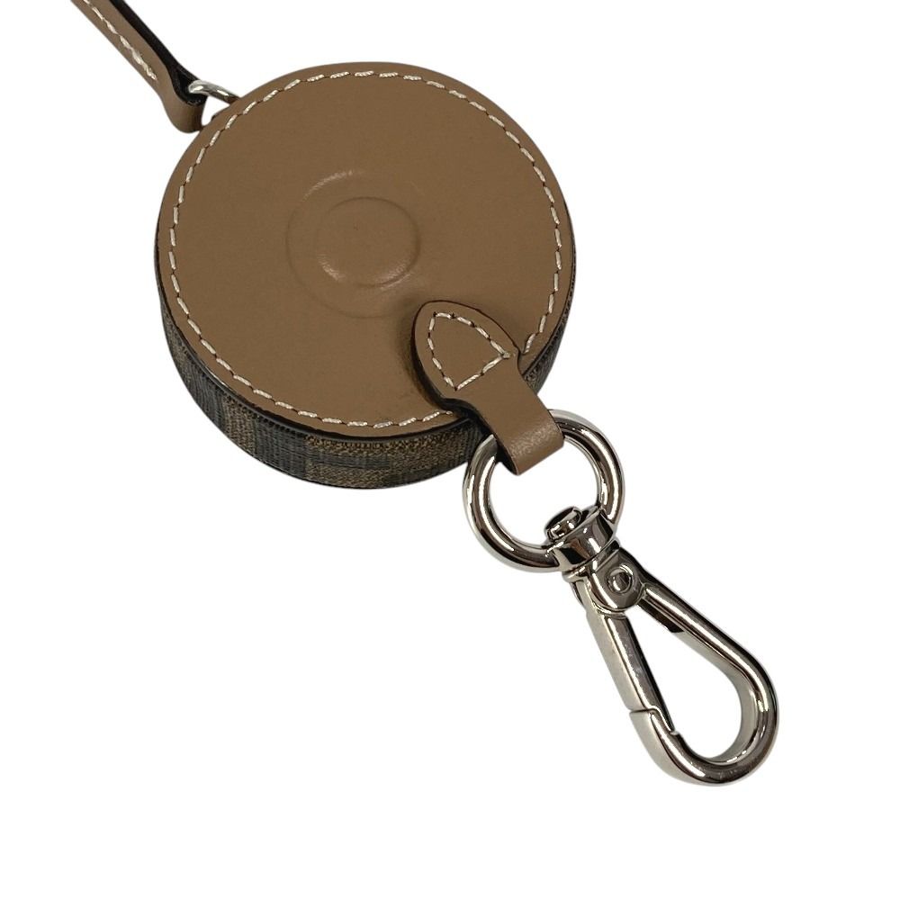Fendi Key Holder Zucca FF Logo Major Scale Leather Brown — view 6