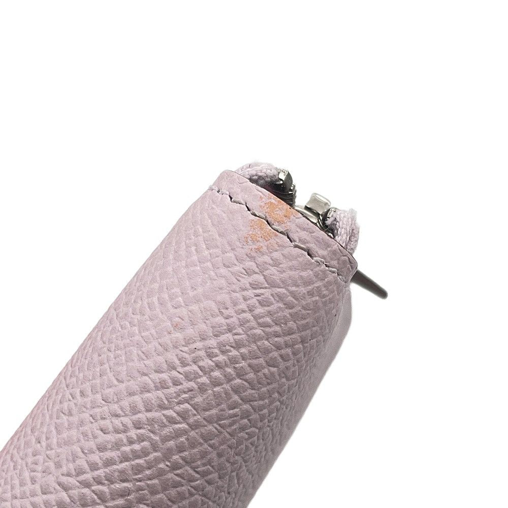 Hermes Wallet Azap Long Silk in Mauve Pale Silver Epsom — view 5