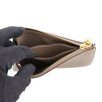 Hermes Card Case Zipengo Chaine D'Ancre Etoupe Gold Evercolor Wallet Set — view 4
