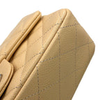Chanel Chain Shoulder Bag Quilted 20 CC Logo Caviar Leather Mini Flap — view 6
