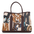 Hermes Tote Bag Garden Party PM Electric Ebene Silver Toile H Negonda