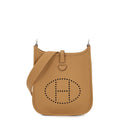 Hermes Shoulder Bag Evelyne TPM 111 Amazon Biscuit Silver Taurillon Clemence