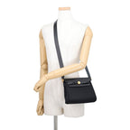 Hermes Shoulder Bag Herbag Zip Mini Black Gold Toile Hunter — view 4