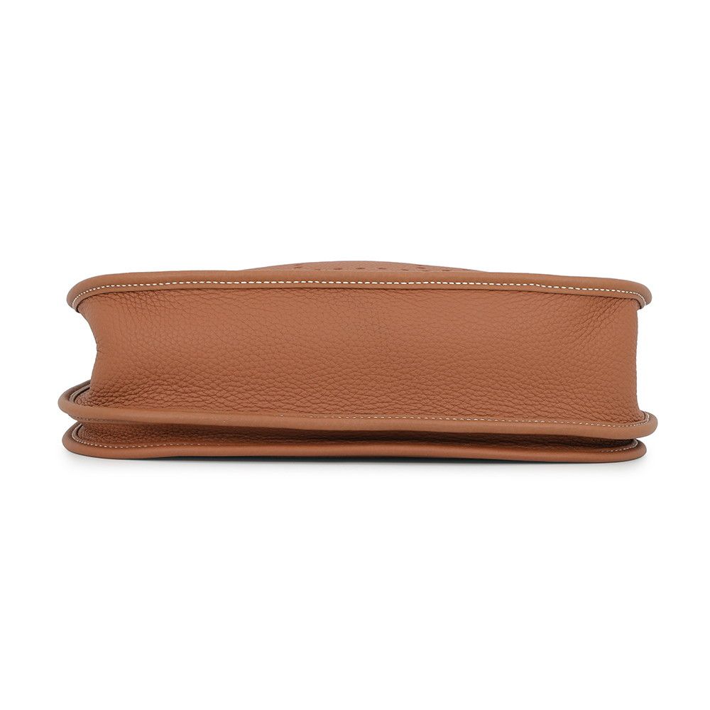 Hermes Shoulder Bag Evelyne 3 PM Gold Silver Taurillon Clemence — view 3